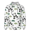 Męskie bluzy bluzy Panda Boy's Zipper Bluza Bluza Mężczyźni Bluza Solid Color Man Hoody Dla Dzieciaka