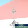 Croix crâne Saturne collier cristal Rheinstone pendentif gothique mort planète bijoux Hip Hop Punk femme homme accessoires cadeau prix usine conception experte qualité