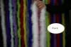 Party Decoration Colored Feather Strips Diameter 8-10CM 2Meter/Lot Fluffy Turkey Feathers Boa Black White Feather for Crafts Boas Strip Carn