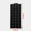 18V 100W Solpaneler Kit Komplett Anti Scratch Flexible Cell Panel Battery Power Bank Charger System för hem