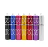 Hoge kwaliteit 5 ml hervulbare aluminium parfum verstuiver fles draagbare vloeibare container cosmetica mini dubbele hart spray lege fles reizen SN6111