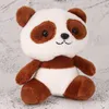 Breloki Cute Pluf Panda Brelok Key Wisiorek Piękny Niedźwiedź Łańcuchy Zwierząt Kobiety Dziewczyny Torba Samochód Fałszywy Fur Keyring Kids Prezent