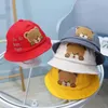 Berretti Cappelli Estate Bambino Cappello da sole Simpatico cartone animato Orso Ragazzi Ragazze Secchio Bambino Bambini Pescatore da spiaggia Bambini