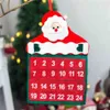 24 dni Boże Narodzenie Odliczanie Kalendarz Adwentowy Non-Woven Santa Claus Blink Mystery Torba Dzieci Zabawki Prezent Kieszenie Xmas Tress Wiszące Party Home Wall Doll Decoration H812DV3