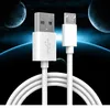Câbles USB haute vitesse 2A Chargeur rapide Micro V8 Type C Câble de charge 1M 2M 3M Ligne de cordon pour téléphone mobile Android Huawei Samsung LGﾠXiaomi