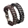 Bracelets de charme Punk Creative Cuir Wrap Chaîne Bracelet Pour Hommes Bijoux Poignet Accessoires En Gros Kent22