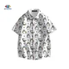 Miyazaki Hayao Mijn buurman Totoro Heren Shirt Spirited Away Hawaiian 3D Print Summer Casual Beach S Short Mouw 210721