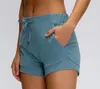 Lu Lu Sports Feeling Women Skin Hotty Hot Yoga Shortsハイウエストエラスティックカジュアルレギンスランニングバイカーテニスゴルフビーチドロースト