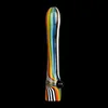 Colorful Pipes Portable Pyrex Thick Glass Smoking Handpipe Innovative Design Dry Herb Tobacco One Hitter Filter Mouthpiece Cigarette Holder Handmade Tips DHL