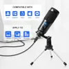 Condensatore per microfono USB D80 Registrazione con supporto per stand e anello per PC Karaoke Streaming Podcasting 210610