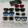 Off Sunglasses OW40001 Fashion klasyczny gruby talerz Czarna biała kwadratowa ramka 40001 Mężczyzn okulary Designerskie okulary przeciwsłoneczne z oryginalnym pudełkiem