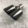 One PCS Akrapovic Blue Tubos de silenciador de escape de acero inoxidable Auto Universal Double Car Tail Tips