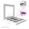 Paleta de sombras de ojos vacía con agujero de 36mm, ninguna marca acepta logotipo personalizado, paletas de sombras de ojos DIY, viene sin polvo