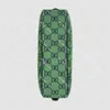 Kadın soho disko çantası ışık Marmont çok renkli küçük tuval omuz çantaları çanta bayan gümüş zincir crossbody messenger cüzdan yeşil 24cm