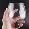 Kreativt rött vinpropp bly-fri champagne glas med vinflaska Bärbart köksredskap 500 ml Hushålls kreativt vinglas RRD6783