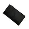 محفظة عالية الجودة للرجال والنساء محفظة زمنية قصيرة واحدة من السوستة من الجلد مع بطاقة مربع 26 ألوان 280O