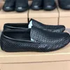 2021 mens designer vävda skor glida på moccasiner som kör spets upp lätta lägenheter läder avslappnad båt promenad utomhus skor w1