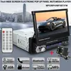 CAR O Radio MP5 Player 9601G 1Din Autoradio 7quot HD Infällbar pekskärm Stereo SD FM USB med bakre kamera7376882