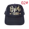 Chapeau en maille BRIDE TRIBE Chapeaux de baseball avec lettres pare-soleil Accessoires de mode Casquettes pointues Capuche de ventilation en mailles