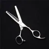 Hair Scissors 6'' 17cm Customized Logo 440C Silver Screw Hairdressing Thinning Professional Barber Shop C2008