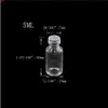 18 * 40 * 7mm 5 ml flacons en verre bouteilles avec bouchon en silicone mini bocaux injection caoutchouc liquide étanche 100pcshigh qty