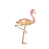 Broches, broches CAIZI mignon émail flamant rose broche femmes et hommes Broshes oiseau Animal Broches mode robe manteau accessoires bijoux