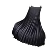 Spring Women Maxi Pleated Skirt A Line Long Chiffon Liner Zipper & Elastic Waist Casual Party Vintage Midi s 210629