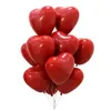 12 adet / paket 10 inç Çift Katmanlı Lateks Kırmızı Balonlar Ile Kalınlaşmak Yuvarlak Kalp Şeklinde Balon Düğün Doğum Günü Partisi Dükkanı Pencere Cafe Ev Perde Mezuniyet
