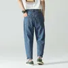 Frühling Herbst Premium Mode Hosen Männer Casual Harem Jeans Koreanische Version Slim Fit Vintage Einfache Lose Taper Denim Hosen Männlichen x0621