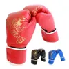 1 paire adultes enfants enfants gants de boxe flamme maille respirant PU cuir entraînement gants de combat Sanda boxe gants d'entraînement