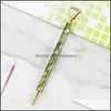 Ballpoint Pennen Schrijfbenodigdheden Office School Business Industrial Marbling Big Diamond Pen Crystal Briefpapier Bal Home Pakket Opp Zak Dr.