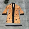 Oranje Hipster Badjas Topkwaliteit Dames Luxe Nachtkleding Thuis Badkamer Oudoor Godin Moet Designer Kleding