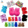 pantoufles de maison d'ours en peluche