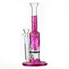 Heady Glass Bong 9 Inch Hookah 14mm Female Jonit Water Pipe Honeycomb Perc Oil Dab Rig Smoking Accessories Bongs With Funnel Bowl 8764600