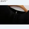 Kvinnor Mode Organza Ruffles Patchwork Velvet Smock Blouse Office Ladies Basic O Neck Shirt Chic Blusas Tops LS7470 210420