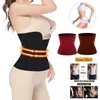 Midjestöd sportsäkerhet ryck mig upp bandage wrap tränare shaperwear bälte kvinnor bantning mage korsett topp stretch band cinche5454582