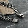 Link, Chain Classic Mens Retro Stainless Steel Magnetic Clasp Bracelet Fashion Silver Color Trend Party Jewelry Gift