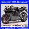 MV Agusta F4 R312 750S 1000 R 750 CC S 1000CC 05-06ボディワーク6NO.29 312R 750R 1000RカウリングオールフラットBLK 312 1078 S 05 06 MA MV F4 2005 2006ボディキット