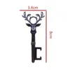 5 Colors Deer Head Beer Bottle Opener Keychain Portable Metal Corkscrew Household Kitchen Tool DWA10744