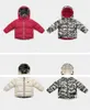 Doppelseitige Abnutzung Jungen Mädchen Tarnung Daunenmantel Gepolsterte Jacke Kinder Kapuze Parka Mäntel Herbst Winter verdicken warme Kinder Jacken Kind Oberbekleidung