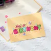 Cartão de aniversário do criativo 3D por atacado com envelope para a esposa dos miúdos que bênturam o presente estereofónico do convite do estéreo do pop-up do presente
