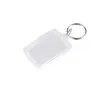 Party Favor Acrylic Plastic Blank Keyrings Insert Passport Photo Frame Keychain Picture-Frame Keyring Gift SN4448