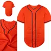 Maillot de baseball orange vierge 2021-22 broderie complète de haute qualité personnalisée votre nom votre numéro S-XXXL