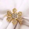 Gold Silver Snowflake Napkin Ring Christmas