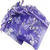 100 pcs / lote organza saco transparente amostra cordão bolsa de embalagem sacos de armazenamento para aniversário de casamento presente de jóias de natal