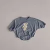 Primavera ed estate Nuovo prodotto Vestiti appena nati Cotone Bambino Abbigliamento per bambini Cartoon Tinta unita Lovely Infants Body 210413