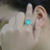 Anello in argento sterling 925 di nuova moda fatto a mano di alta qualità Regalo da donna Anelli di umore regolabili per il controllo emotivo311v