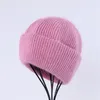 Beanie/Skull Caps Cappello invernale per donna Berretti lavorati a maglia in cashmere Spessi caldi Ragazze Lana Angora Berretti femminili