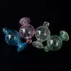 New Luminous Glass Bubble Carb Cap 25mm OD Heady Smoking Accessories for Beveled Edge Quartz Banger Nails Water Bong Dab Rigs