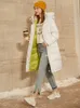 Minimalisme manteau d'hiver femmes mode solide à capuche 90% duvet de canard blanc veste femme veste femme 12040582 210527